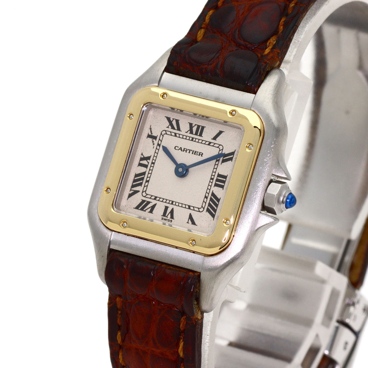 CARTIER PANTHERE SM Watches W250295A Stainless Steel/Leather Ladies