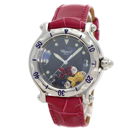 Chopard Happy sport happy fish Watches 28/8347/402 Stainless Steel/Leather mens