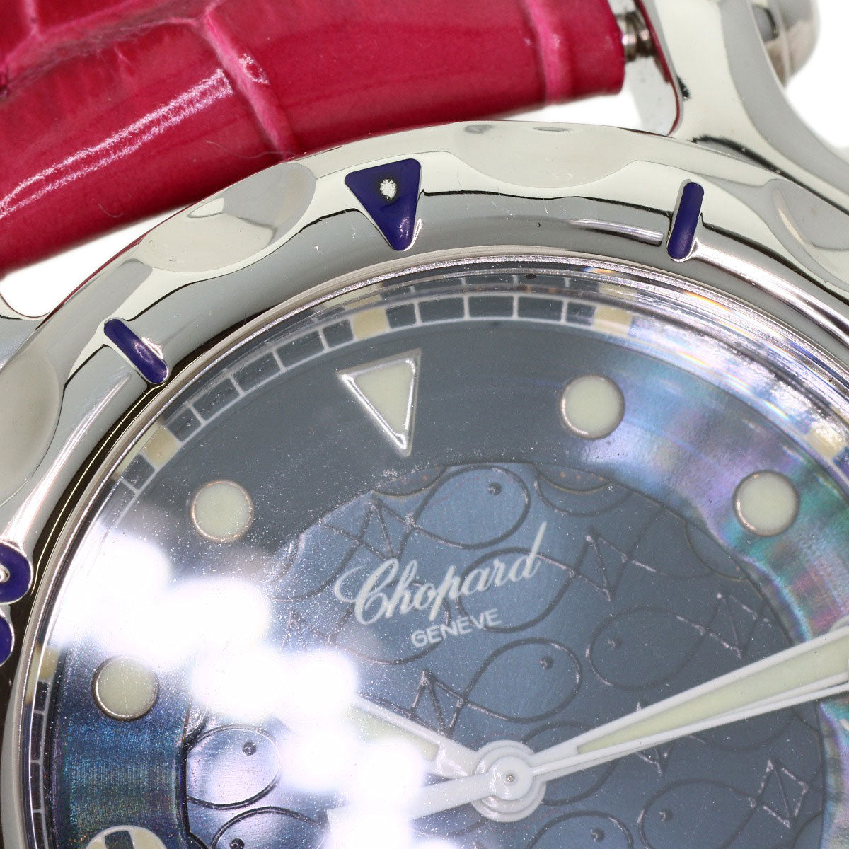 Chopard Happy sport happy fish Watches 28/8347/402 Stainless Steel/Leather mens
