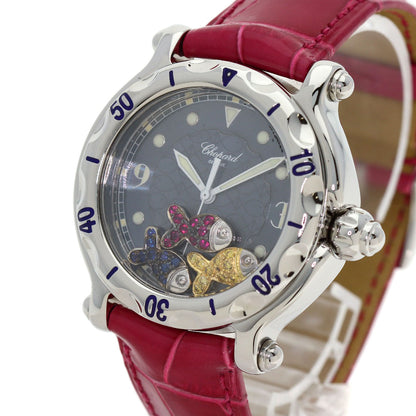 Chopard Happy sport happy fish Watches 28/8347/402 Stainless Steel/Leather mens