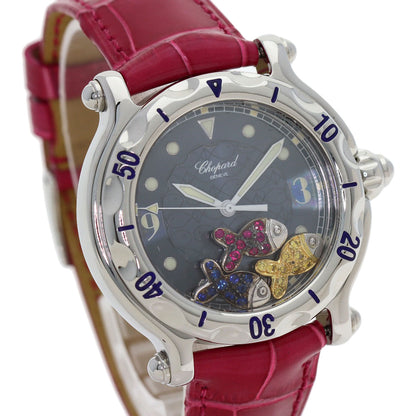 Chopard Happy sport happy fish Watches 28/8347/402 Stainless Steel/Leather mens