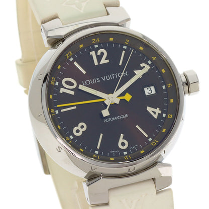LOUIS VUITTON Tambour GMT Watches Q1131 Stainless Steel/Rubber mens