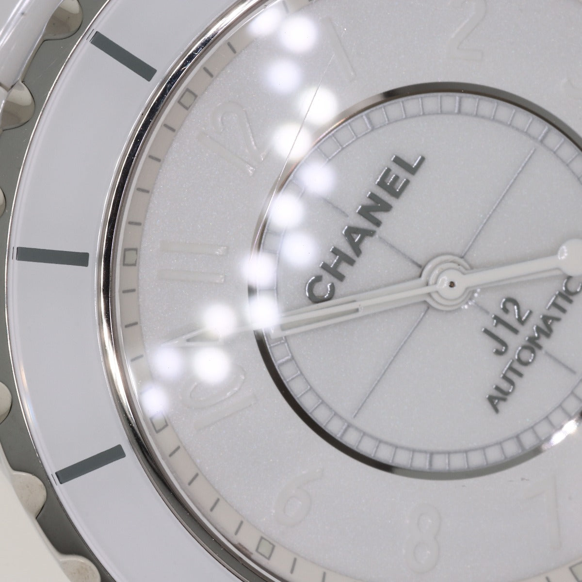 CHANEL J12 White Phantom 1.5" Watches H3443 Ceramic/Ceramic mens
