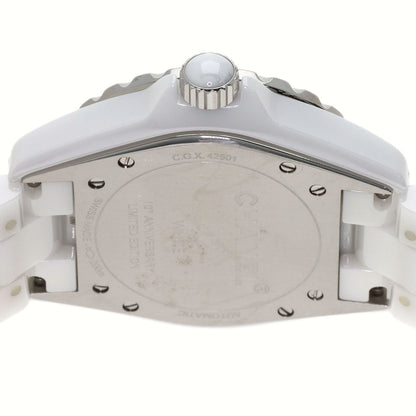 CHANEL J12 White Phantom 1.5" Watches H3443 Ceramic/Ceramic mens