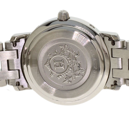 HERMES Clipper Nacre Belt Diamond Watches CL4.230 Stainless Steel/SSxDiamond Ladies