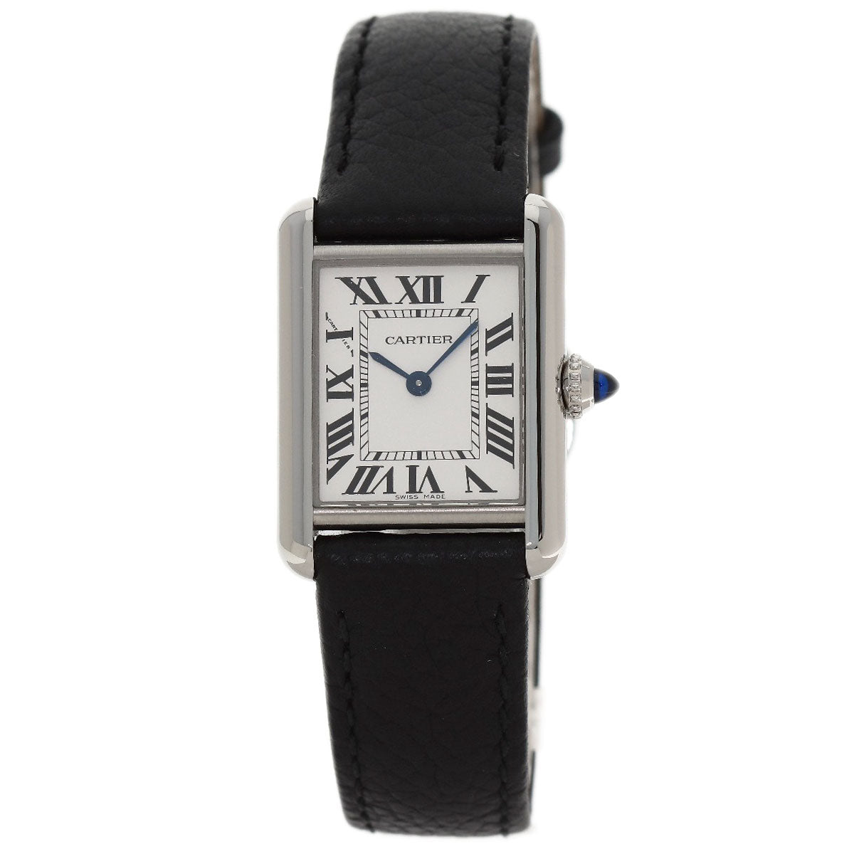 CARTIER Must tank SM Watches WSTA0042 Stainless Steel/Leather Ladies