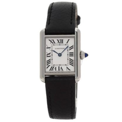 CARTIER Must tank SM Watches WSTA0042 Stainless Steel/Leather Ladies