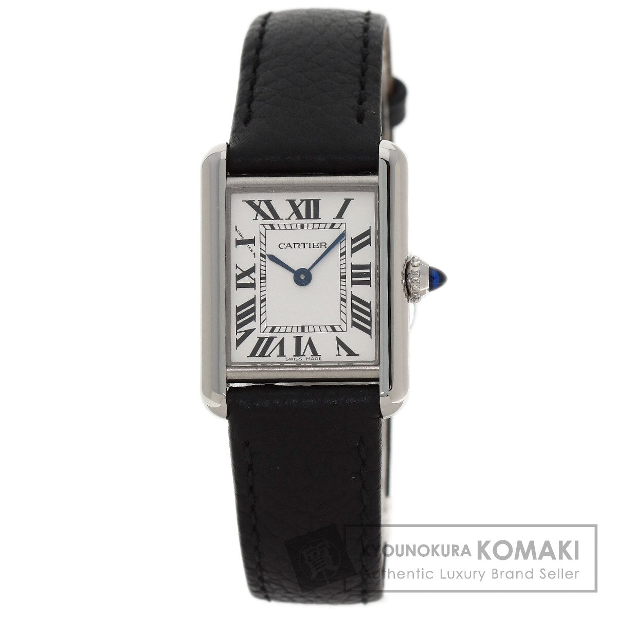 CARTIER Must tank SM Watches WSTA0042 Stainless Steel/Leather Ladies