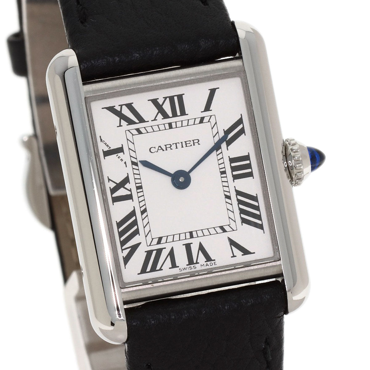 CARTIER Must tank SM Watches WSTA0042 Stainless Steel/Leather Ladies