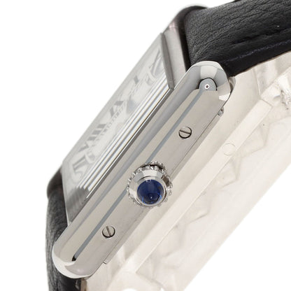 CARTIER Must tank SM Watches WSTA0042 Stainless Steel/Leather Ladies