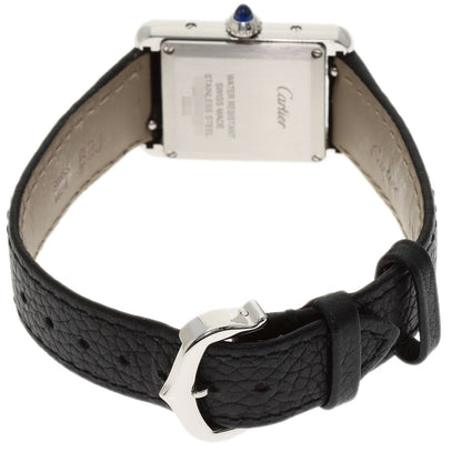 CARTIER Must tank SM Watches WSTA0042 Stainless Steel/Leather Ladies