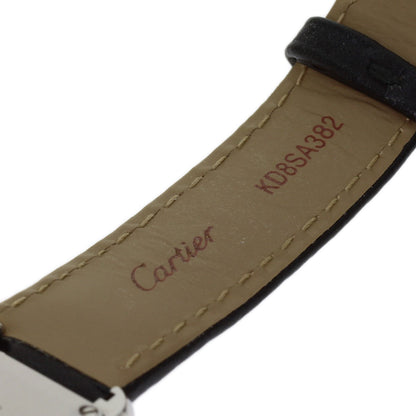 CARTIER Must tank SM Watches WSTA0042 Stainless Steel/Leather Ladies