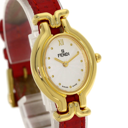 FENDI Chameleon Change Belt Watches 640L Gold Plated/Leather Ladies
