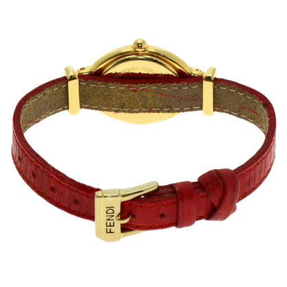 FENDI Chameleon Change Belt Watches 640L Gold Plated/Leather Ladies