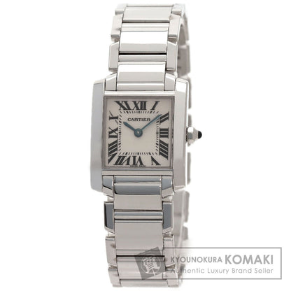 CARTIER Tank francaise SM Watches W50012S3 K18 White Gold/K18 White Gold Ladies