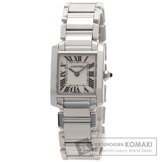CARTIER Tank francaise SM Watches W50012S3 K18 White Gold/K18 White Gold Ladies