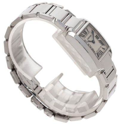 CARTIER Tank francaise SM Watches W50012S3 K18 White Gold/K18 White Gold Ladies