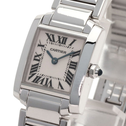 CARTIER Tank francaise SM Watches W50012S3 K18 White Gold/K18 White Gold Ladies