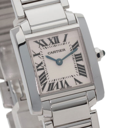 CARTIER Tank francaise SM Watches W50012S3 K18 White Gold/K18 White Gold Ladies