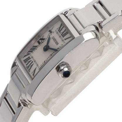 CARTIER Tank francaise SM Watches W50012S3 K18 White Gold/K18 White Gold Ladies