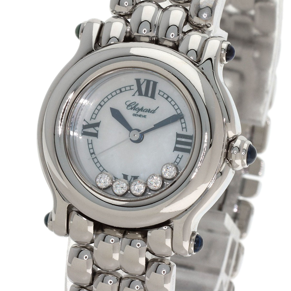 Chopard Happy Sports 5P Diamond Watches 27/8250-23 Stainless Steel/Stainless Steel Ladies