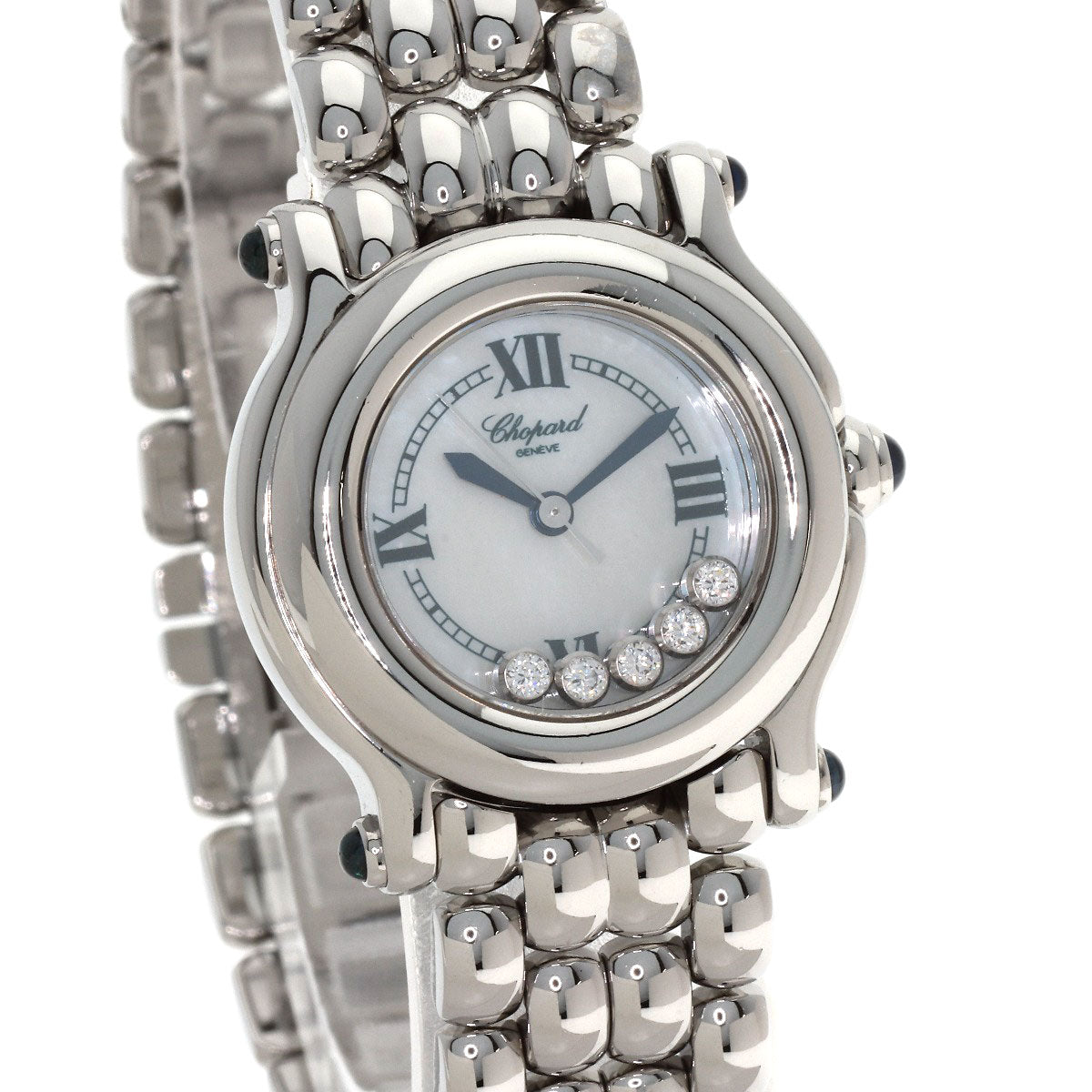 Chopard Happy Sports 5P Diamond Watches 27/8250-23 Stainless Steel/Stainless Steel Ladies