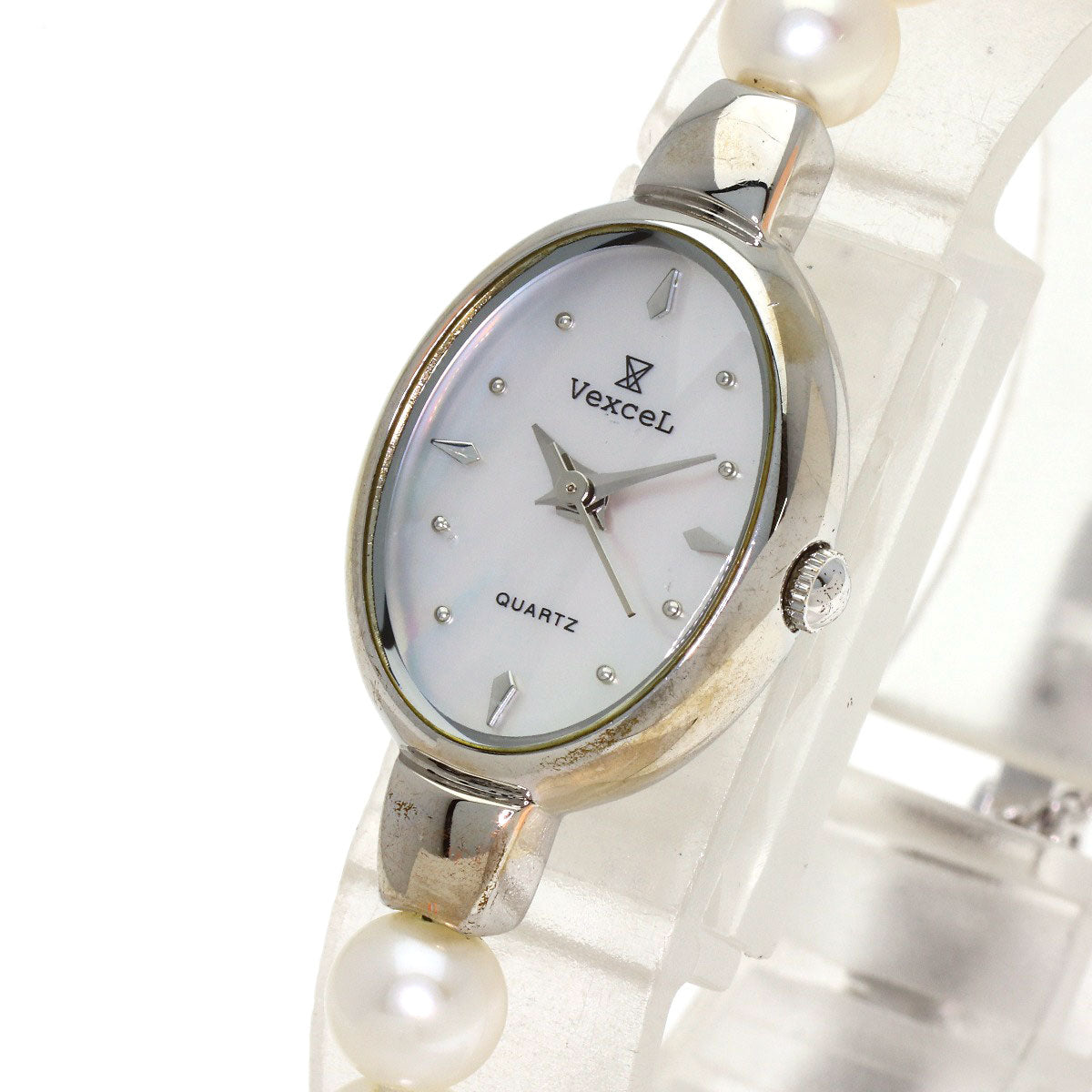 SELECT WATCH Vexel Pearl Pearl Watches Stainless Steel/Pearl Ladies