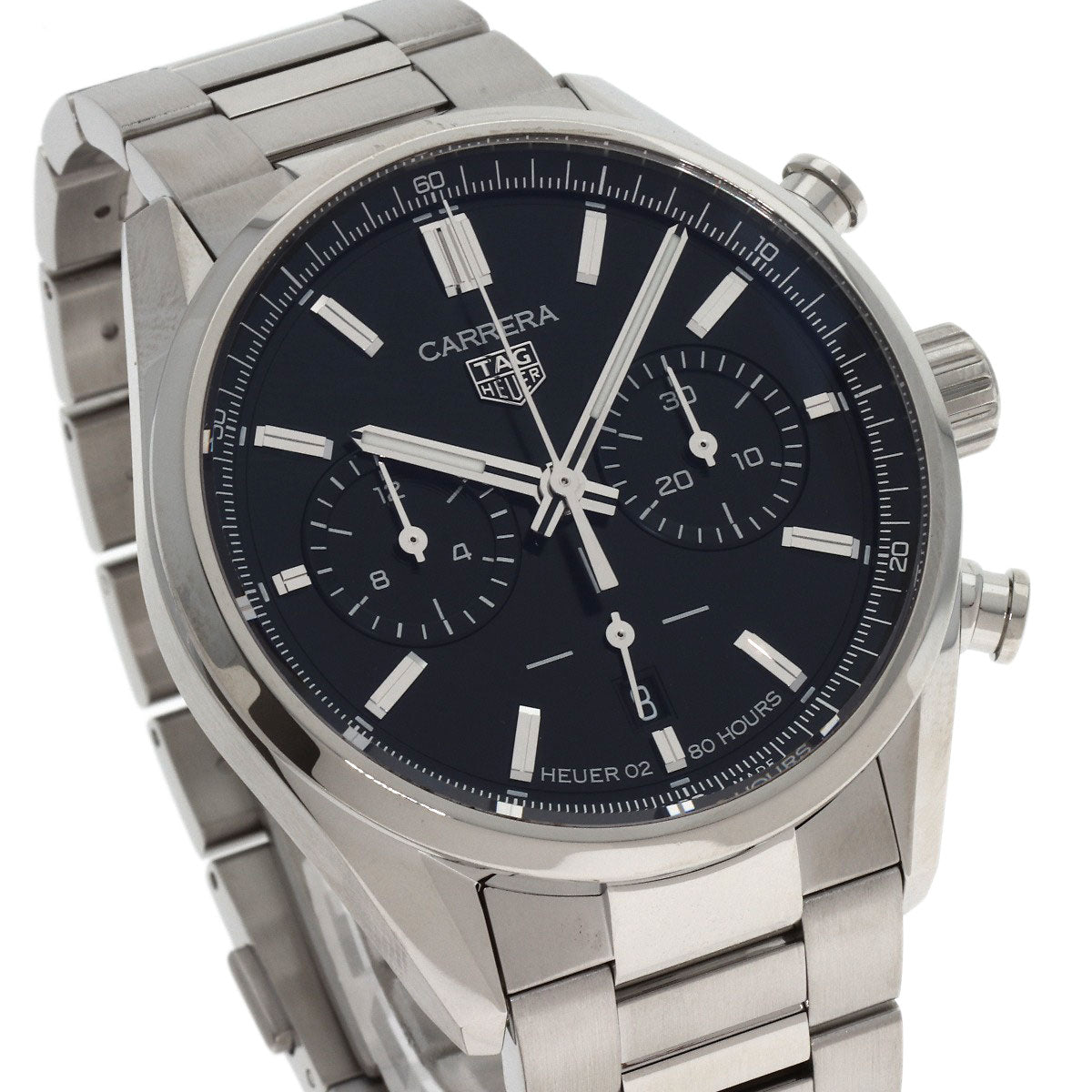 TAG HEUER Carrera Caliber Heuer 02 Watches CBN2010 Stainless Steel/Stainless Steel mens