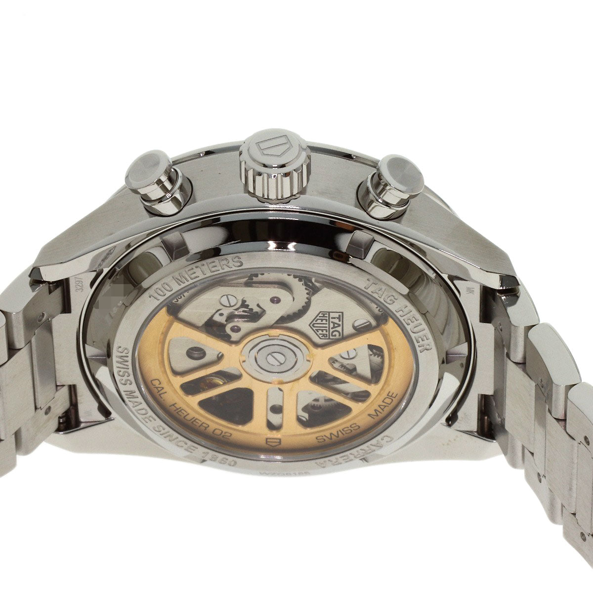 TAG HEUER Carrera Caliber Heuer 02 Watches CBN2010 Stainless Steel/Stainless Steel mens