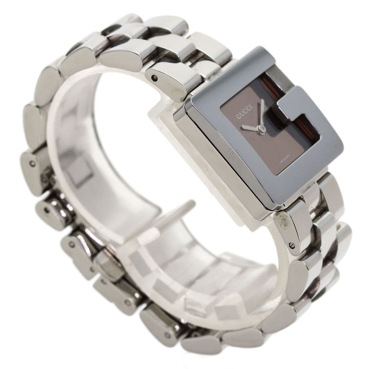 GUCCI G Square Mirror Watches 3600J Stainless Steel/Stainless Steel Boys