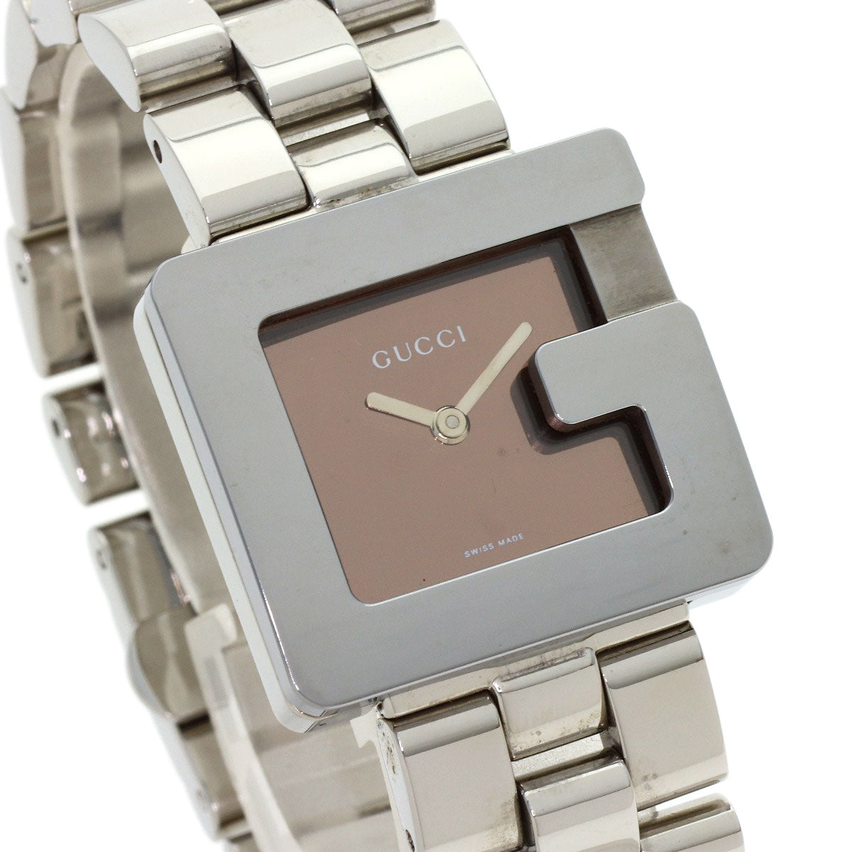 GUCCI G Square Mirror Watches 3600J Stainless Steel/Stainless Steel Boys