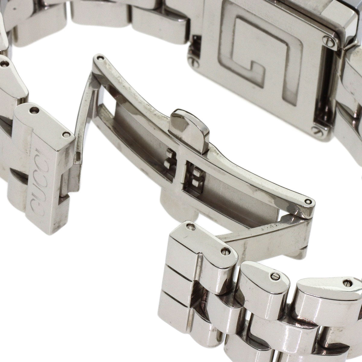 GUCCI G Square Mirror Watches 3600J Stainless Steel/Stainless Steel Boys
