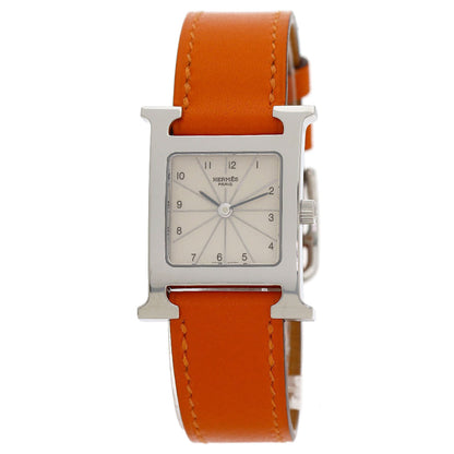 HERMES H watch Watches HH1.210 Stainless Steel/Leather Ladies