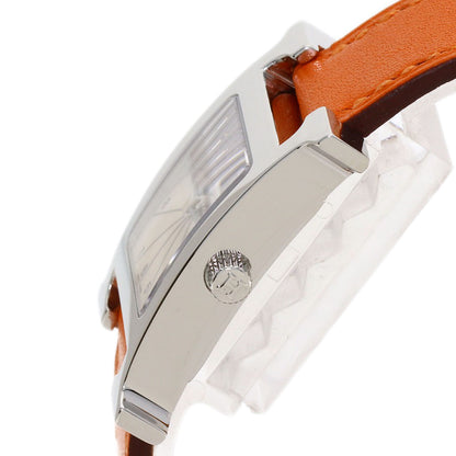 HERMES H watch Watches HH1.210 Stainless Steel/Leather Ladies