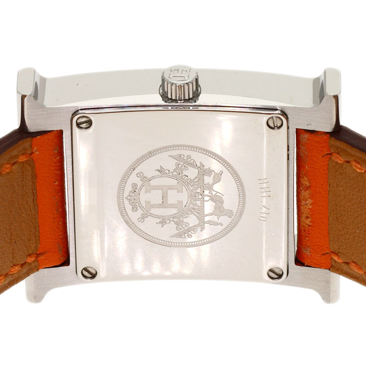 HERMES H watch Watches HH1.210 Stainless Steel/Leather Ladies