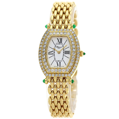 Chopard Bezel Diamond Rug Emerald Watches 10/6560-22 K18 Yellow Gold/18K Yellow Gold Ladies