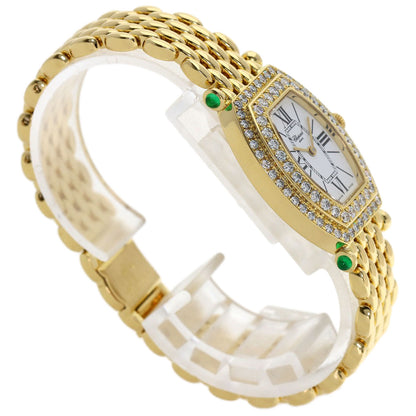 Chopard Bezel Diamond Rug Emerald Watches 10/6560-22 K18 Yellow Gold/18K Yellow Gold Ladies