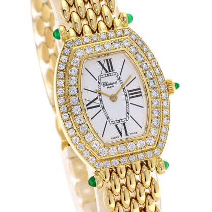 Chopard Bezel Diamond Rug Emerald Watches 10/6560-22 K18 Yellow Gold/18K Yellow Gold Ladies