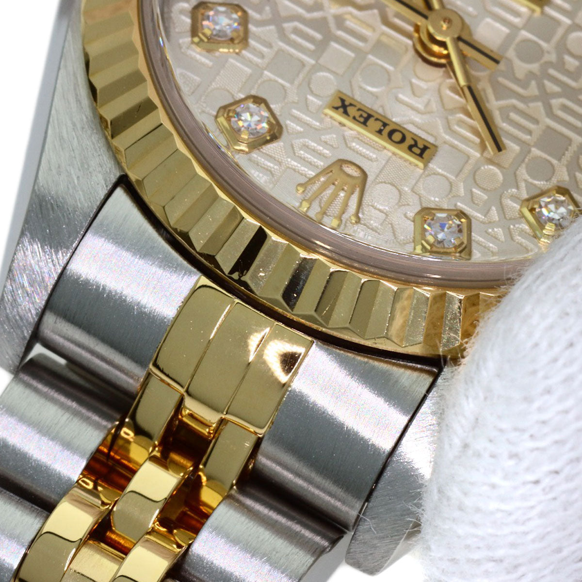 ROLEX DATEJUST 10P Diamond Watches 79173G Stainless Steel/SSxK18YG Ladies