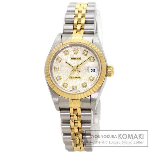 ROLEX DATEJUST 10P Diamond Watches 79173G Stainless Steel/SSxK18YG Ladies