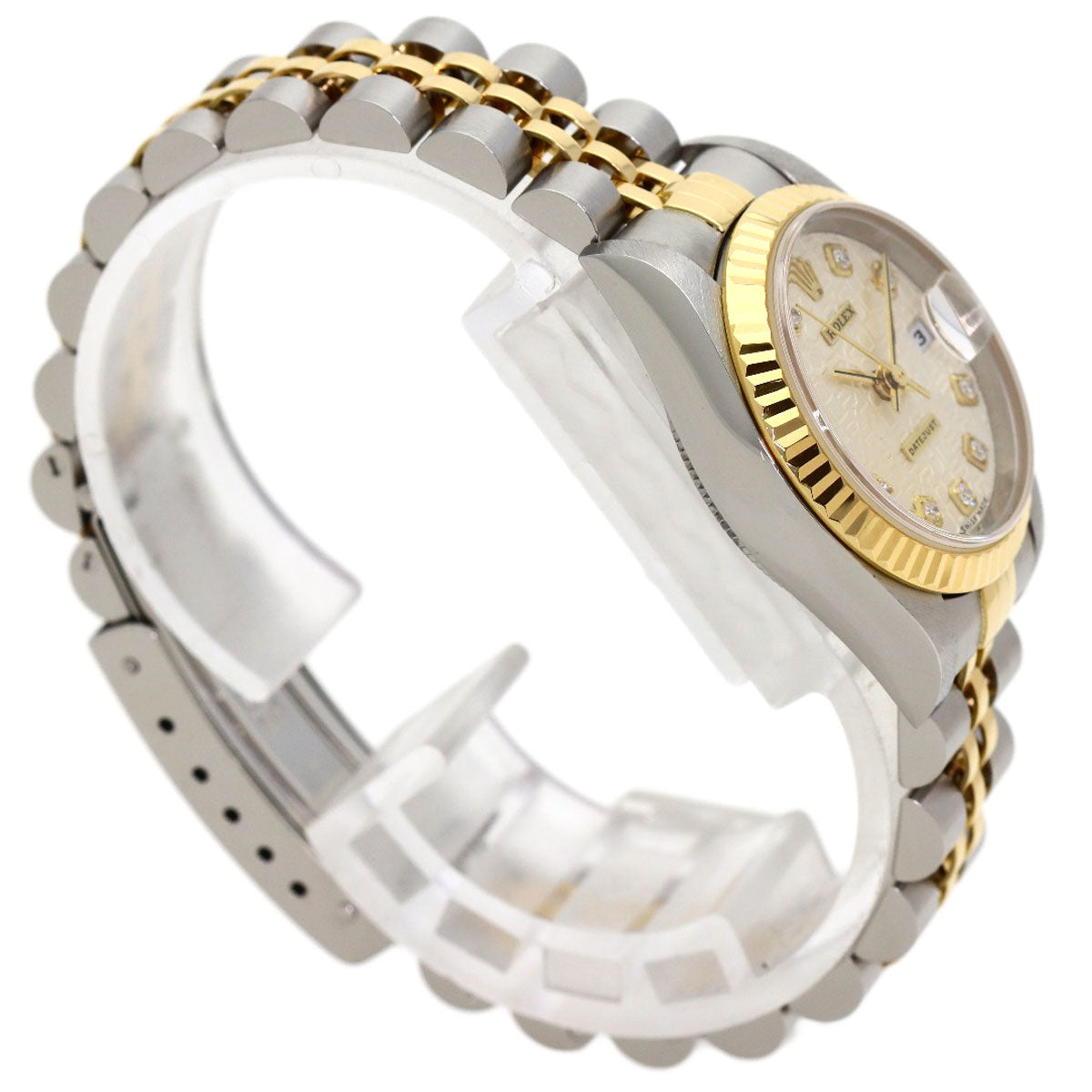 ROLEX DATEJUST 10P Diamond Watches 79173G Stainless Steel/SSxK18YG Ladies