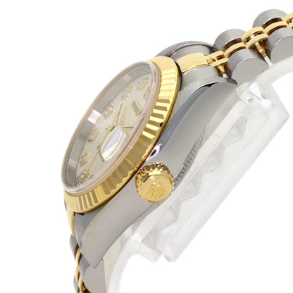 ROLEX DATEJUST 10P Diamond Watches 79173G Stainless Steel/SSxK18YG Ladies