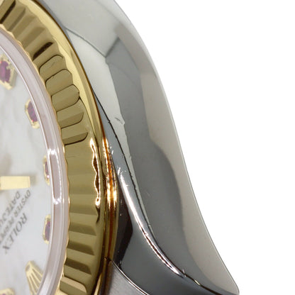 ROLEX Datejust 10P Ruby Watches 179173NGR Stainless Steel/SSxK18YG Ladies