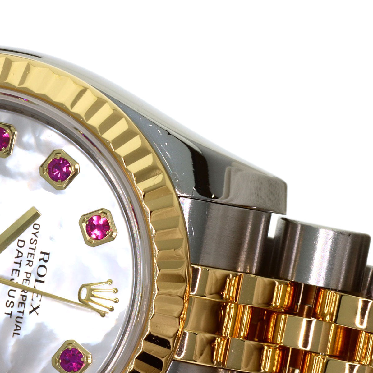 ROLEX Datejust 10P Ruby Watches 179173NGR Stainless Steel/SSxK18YG Ladies
