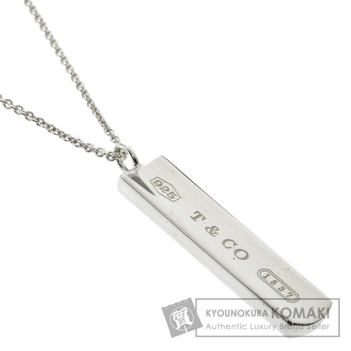 TIFFANY&Co. 1837 bar Necklace Silver Ladies [Used]