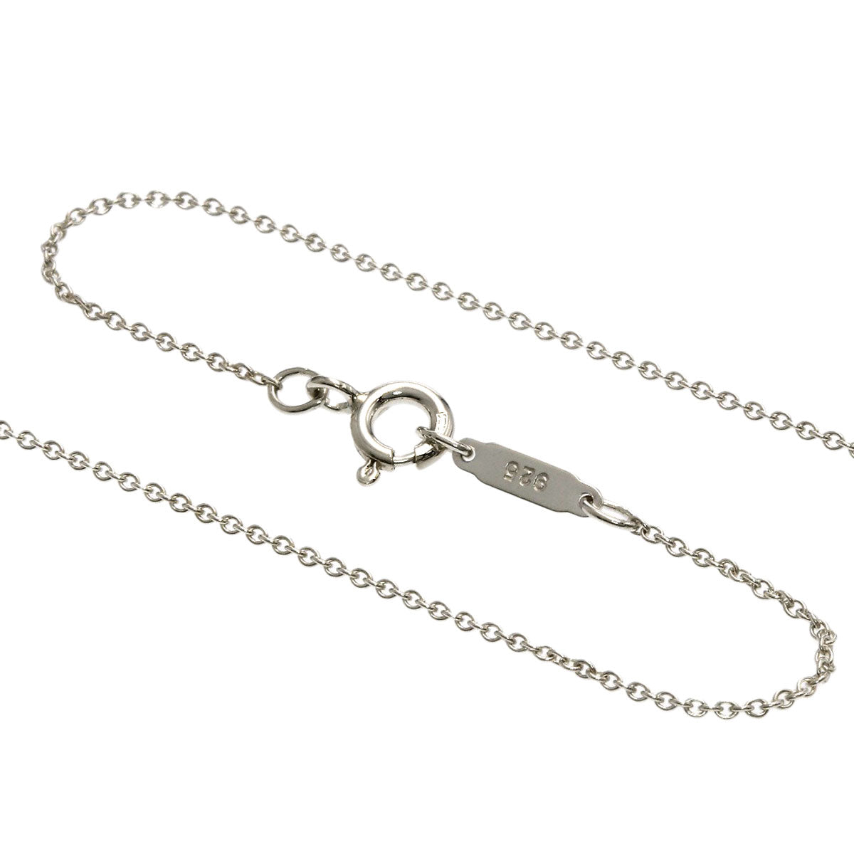 TIFFANY&Co. Cross Ribbon Necklace Silver Ladies [Used]