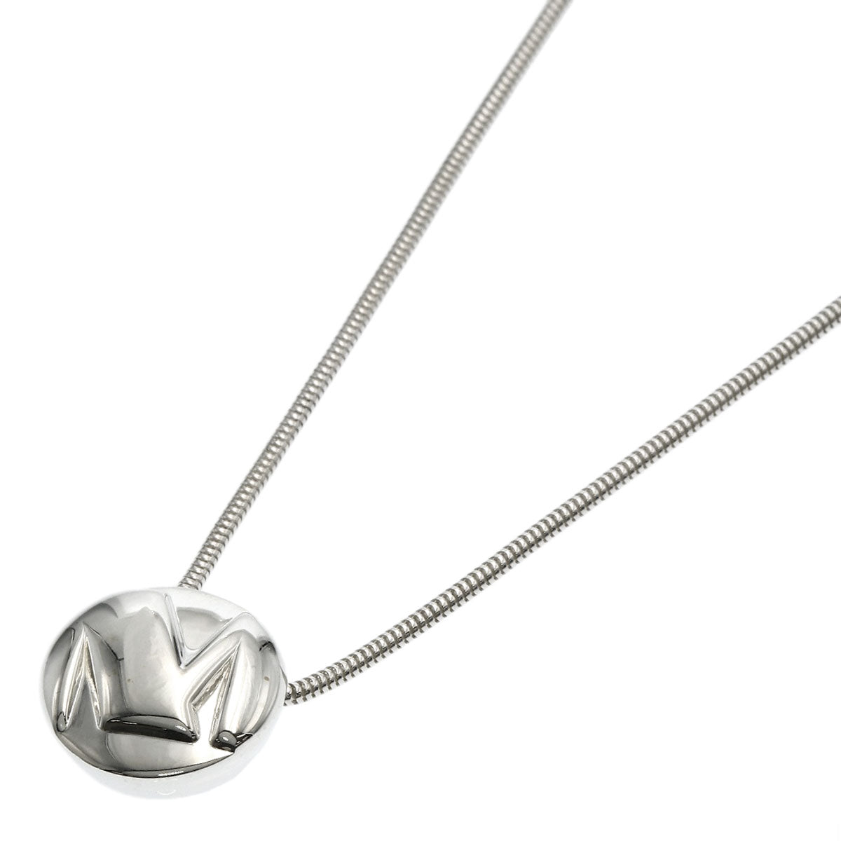 TIFFANY&Co. Initial M Necklace Silver Ladies [Used]