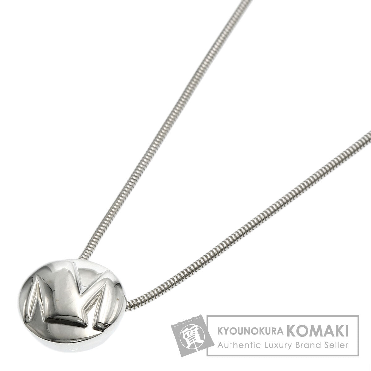TIFFANY&Co. Initial M Necklace Silver Ladies [Used]