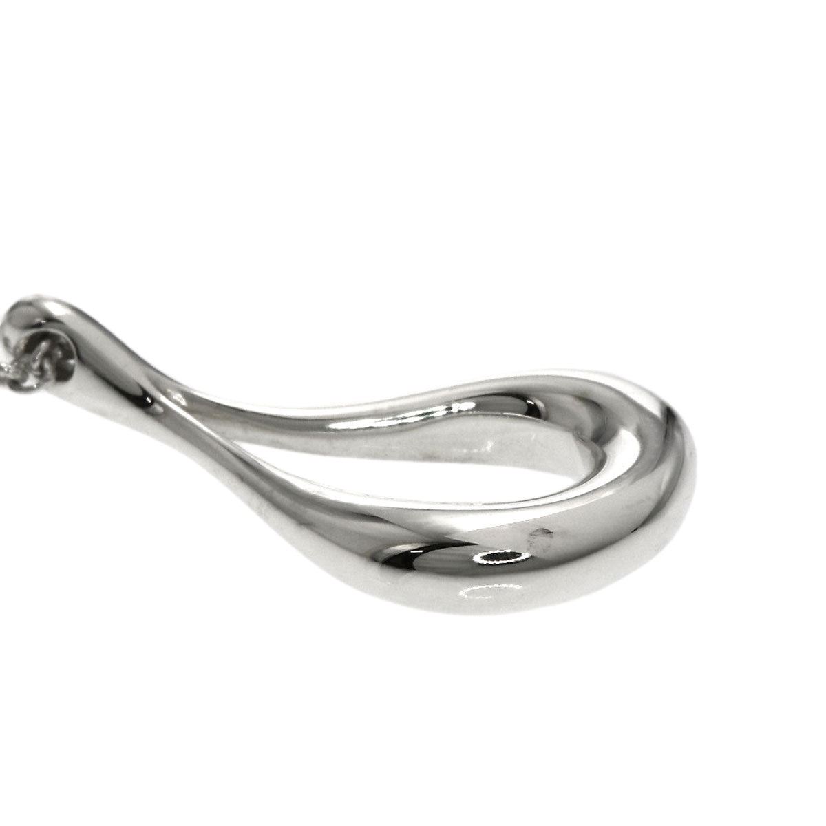 TIFFANY&Co. open teardrop Necklace Silver Ladies [Used]