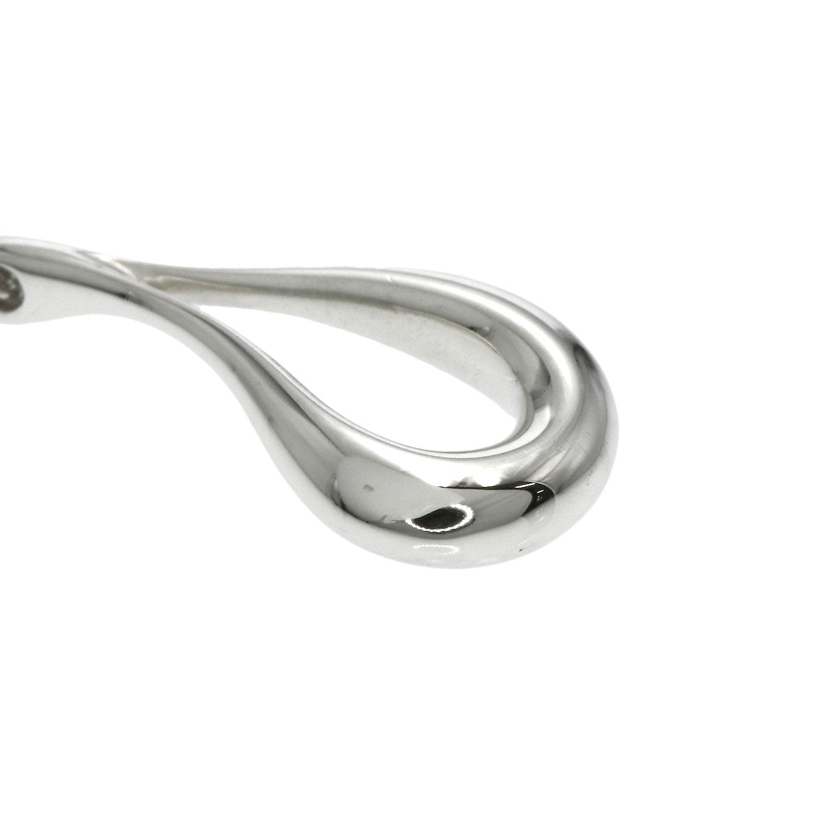 TIFFANY&Co. open teardrop Necklace Silver Ladies [Used]